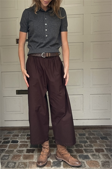 Soil Aarhus Berry Poplin Brown